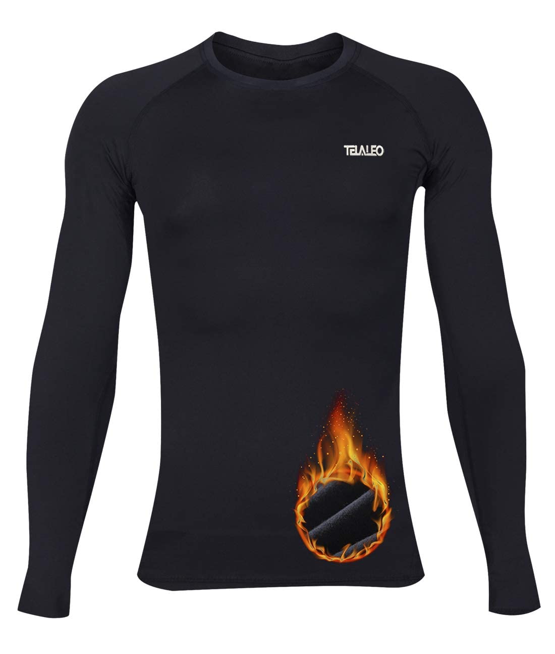 TELALEO Kids Long Sleeve Compression Shirt & Leggings Set - Thermal Fleece Lined Athletic Baselayer for Boys and Girls - Perfect for Winter Sports, Outdoor Activities & Cold Weather Play