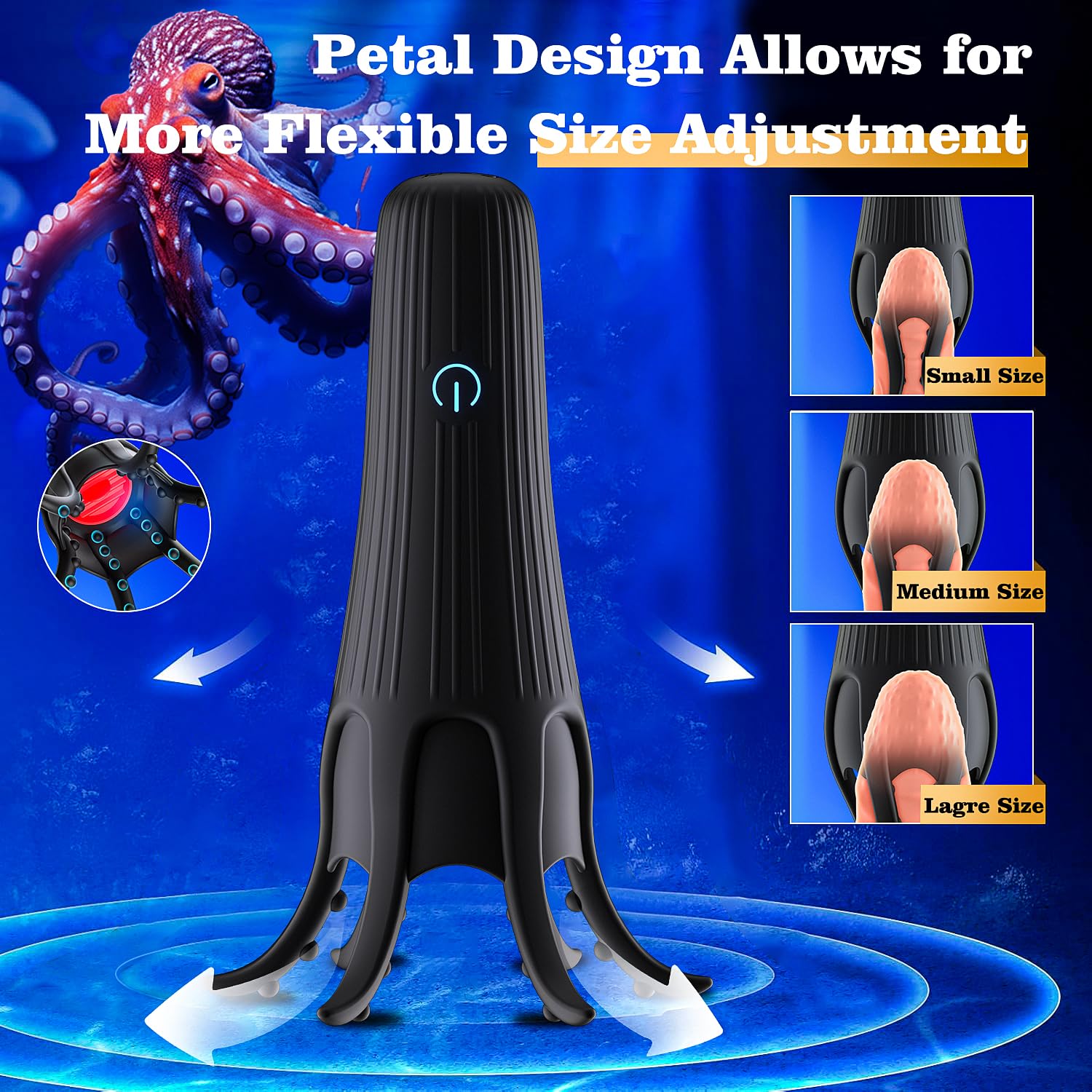 Premium Male Sex Toys - 10-Speed Penis Vibrator & 6-Tentacle Stroker for Men, 360° Wrapped Training Masturbator with Tongue-Licking Modes - Perfect for Solo Play, Couples Use & Sensual Exploration (Adult Toys for Men & Women)