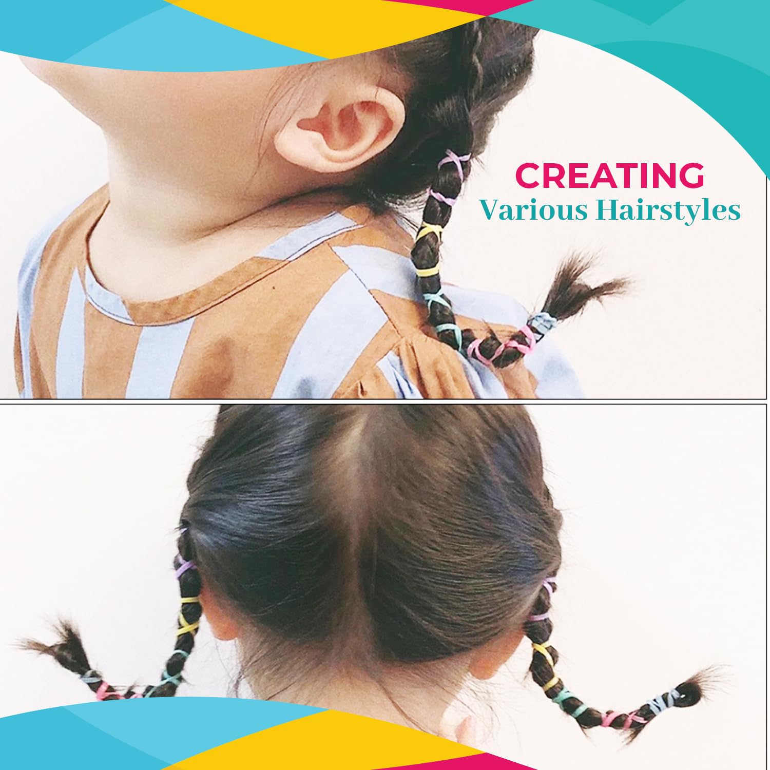 250-Pack Clear Elastic Hair Bands - Soft Stretch Hair Ties for Women & Girls - No-Slip Small Hair Elastics for Ponytails, Braids & Everyday Styling (HD Novelty Polyurethane)