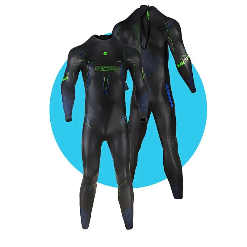 Men's Triathlon Wetsuit for Swimming - NJOY High-Performance Triathlon Wetsuit for Competitive Swimming, Open Water Training & Triathlon Races