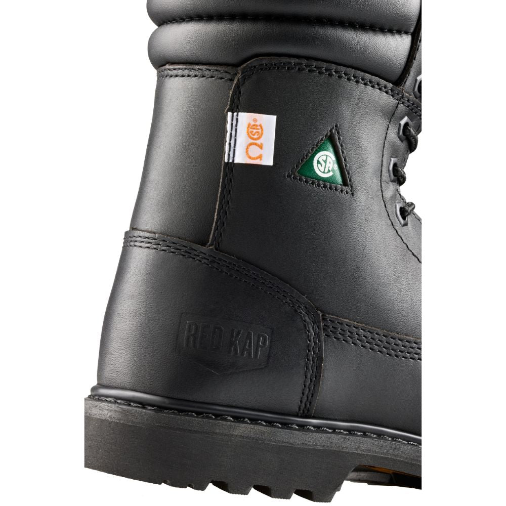 Red Kap Unisex 8 Steel Toe Work Safety CSA Boot CF23100ABK - Black - Durable Safety Shoes for Construction, Warehouse & Industrial Work