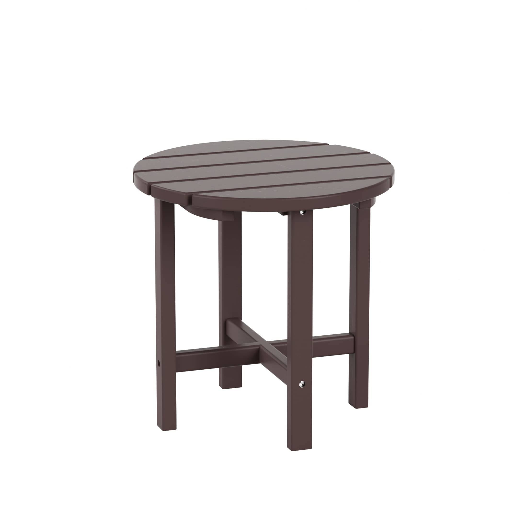 WO Home Furniture 2-Piece HDPE Outdoor Rocking Chair Set - Traditional Patio Rocking Chairs for Porch, Garden & Backyard (Dark Brown) | Weather-Resistant Comfortable Seating for Relaxing Outdoors