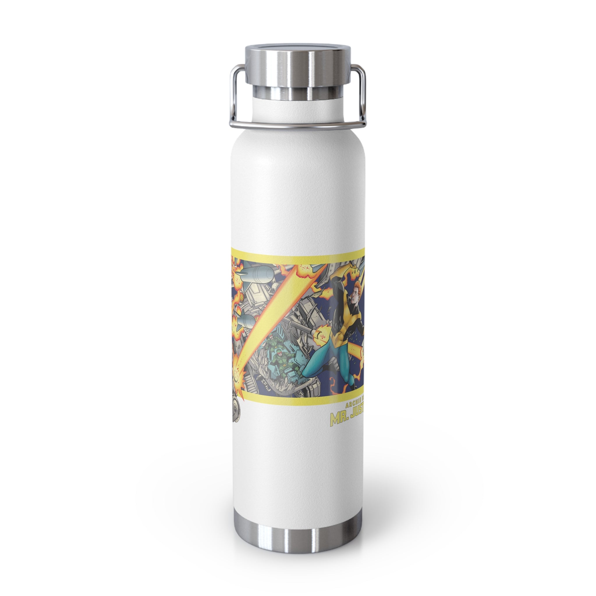 22oz Copper Vacuum Insulated Water Bottle - Stainless Steel Thermos with Leakproof Lid (5 Color Options) - Perfect for Gym, Hiking, Office & Outdoor Activities