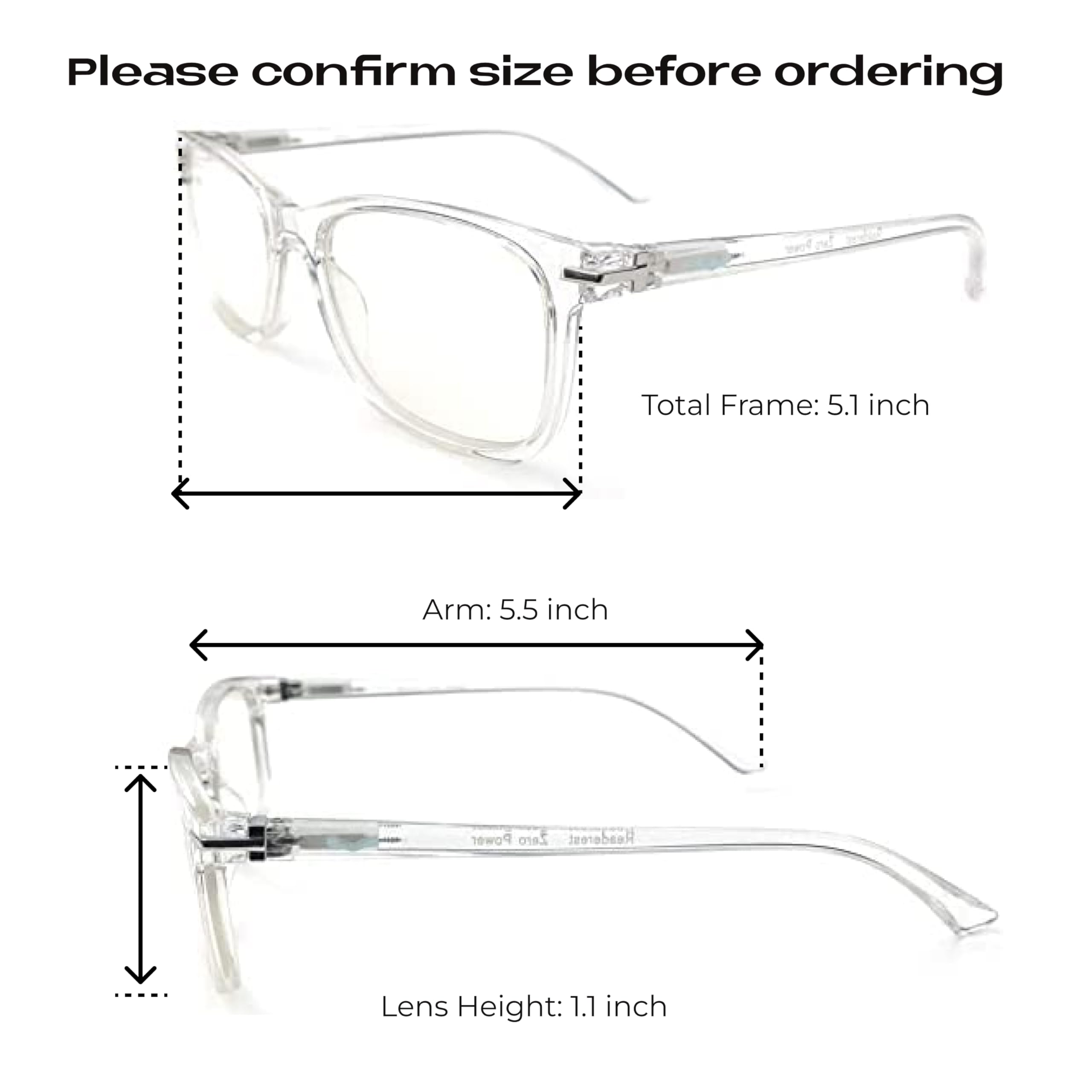 Readerest Blue Light Blocking Reading Glasses - Clear Lens 3.50 Magnification | Anti-Glare Computer Eyewear for Eye Strain Relief & UV Protection | Stylish Unisex Design for Office, Gaming & Digital Screen Use