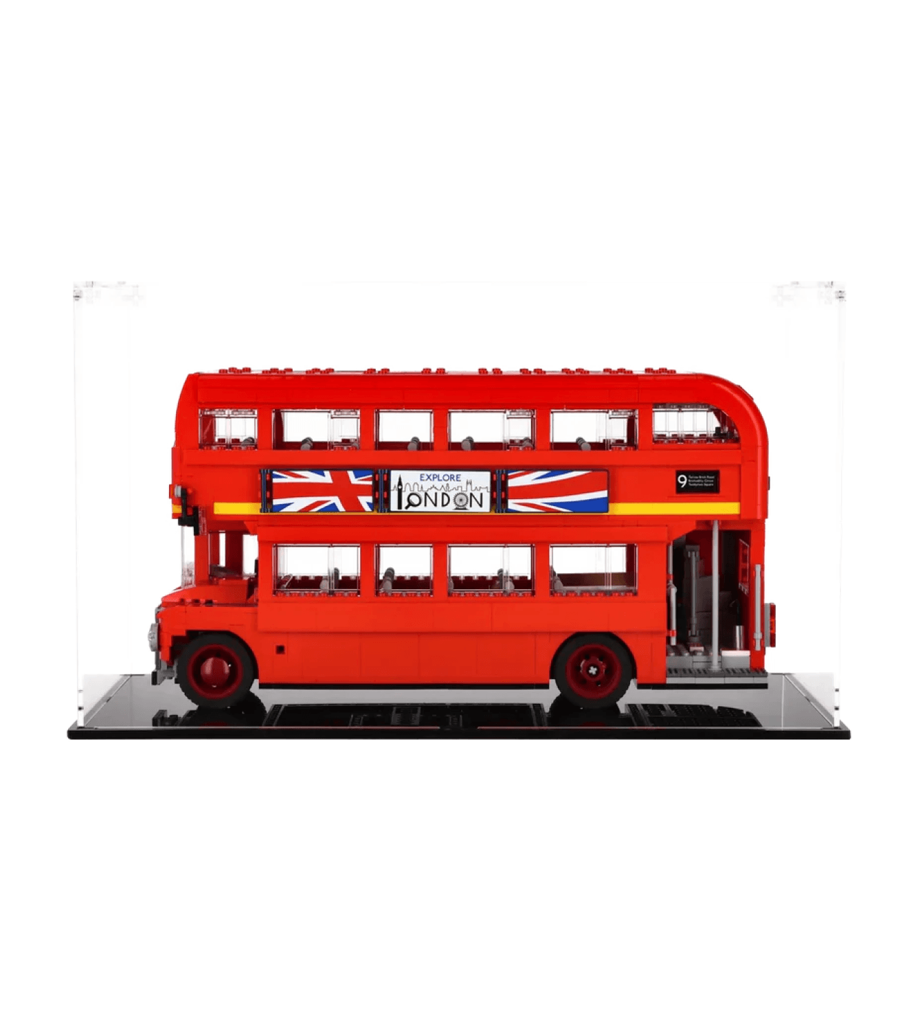 LEGO London Bus 10258 Display Case - Premium Acrylic Showcase for LEGO Creator Expert Set - Perfect for Home Decoration, Office Display & Collector's Showcase