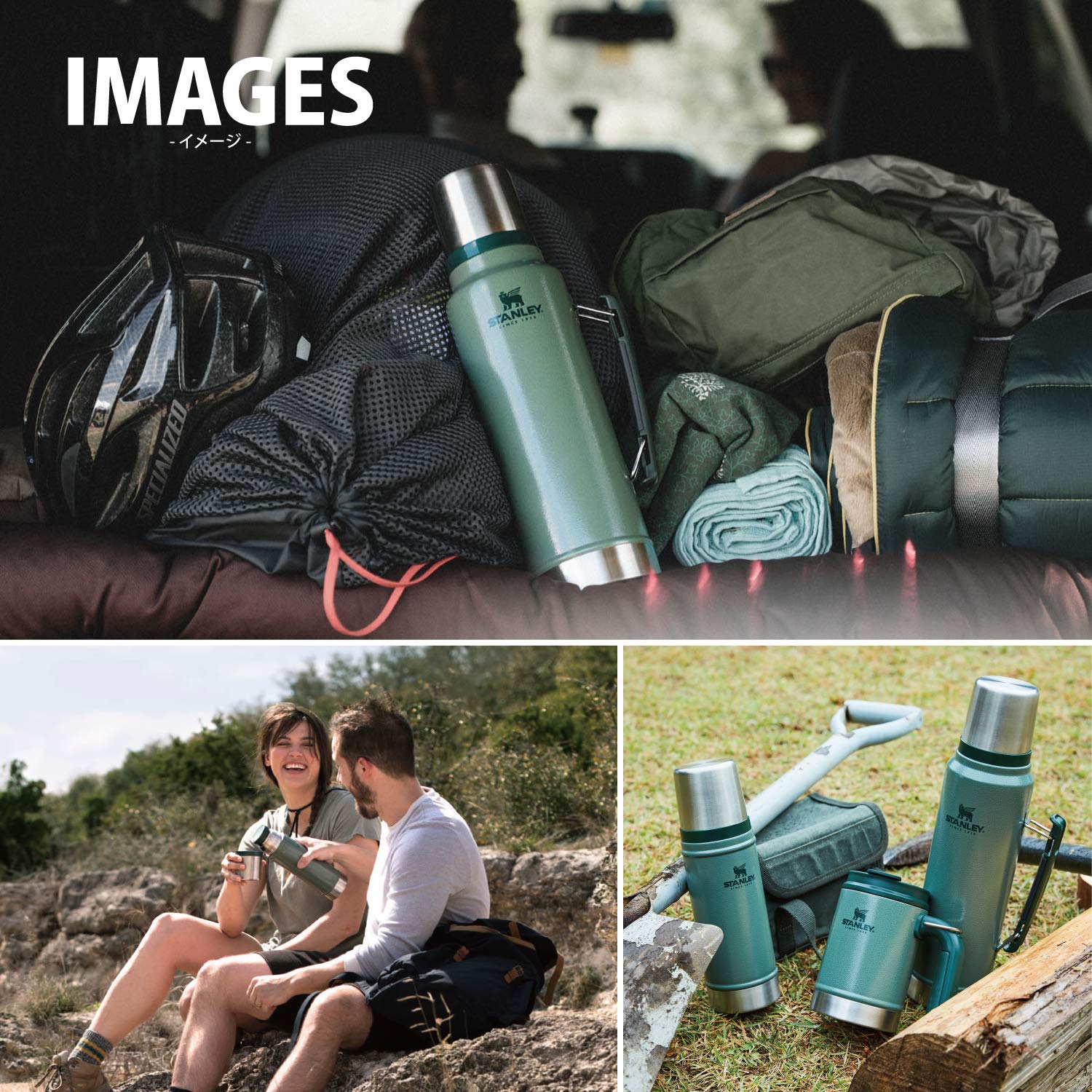 STANLEY Classic Vacuum Insulated Stainless Steel Water Bottle 0.75L (25oz) - Matte Black, Double Wall Thermos for Hot & Cold Drinks, Leak Proof, Dishwasher Safe - Perfect for Hiking, Camping, Office & Outdoor Activities