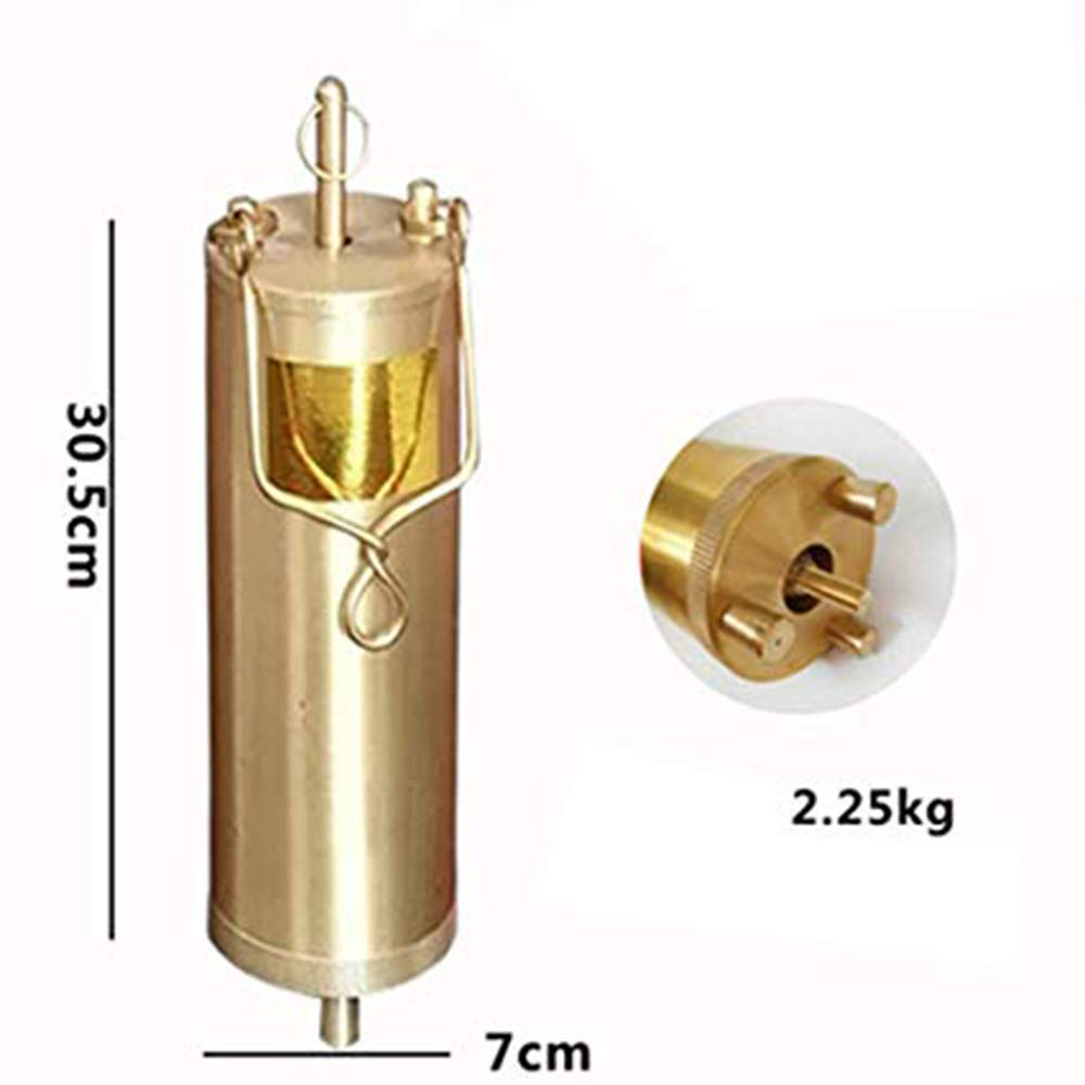 Universal Petrochemical Oil Sample Bottle - 1000ML Copper Tank Sampler for All-Level Dead Bottom Sampling | Ideal for Industrial, Laboratory & Field Testing
