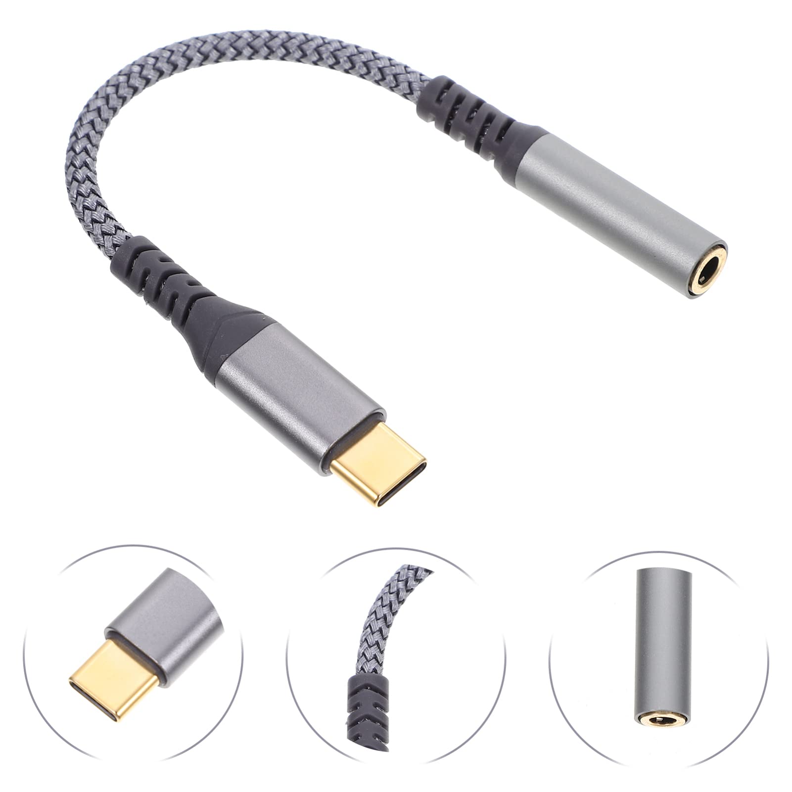 USB-C to 3.5mm Audio Adapter Cable - Type C Headphone Jack Converter for Smartphones, Laptops & Tablets - Perfect for Music, Gaming & Hands-Free Calling