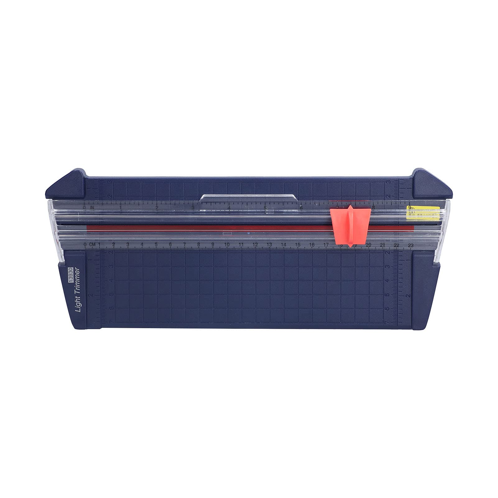 Portable A4 Paper Trimmer & Craft Cutter - Rotary Trimmer for Scrapbooking, Coupons, Labels, Cardstock [Navy Blue] - Perfect for Office, School, and DIY Projects