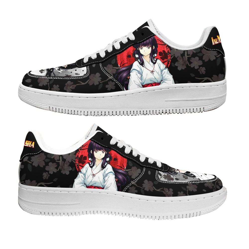 Sesshomaru Kikyo Anime Print Basketball Shoes - Low-Top Lace-Up Sneakers for Men & Women - Non-Slip Shock Absorption Running Shoes - Japan Anime Cosplay & Casual Wear - Perfect Gift for Comic Fans (Ideal for Cosplay, Casual Wear, and Outdoor Activities)