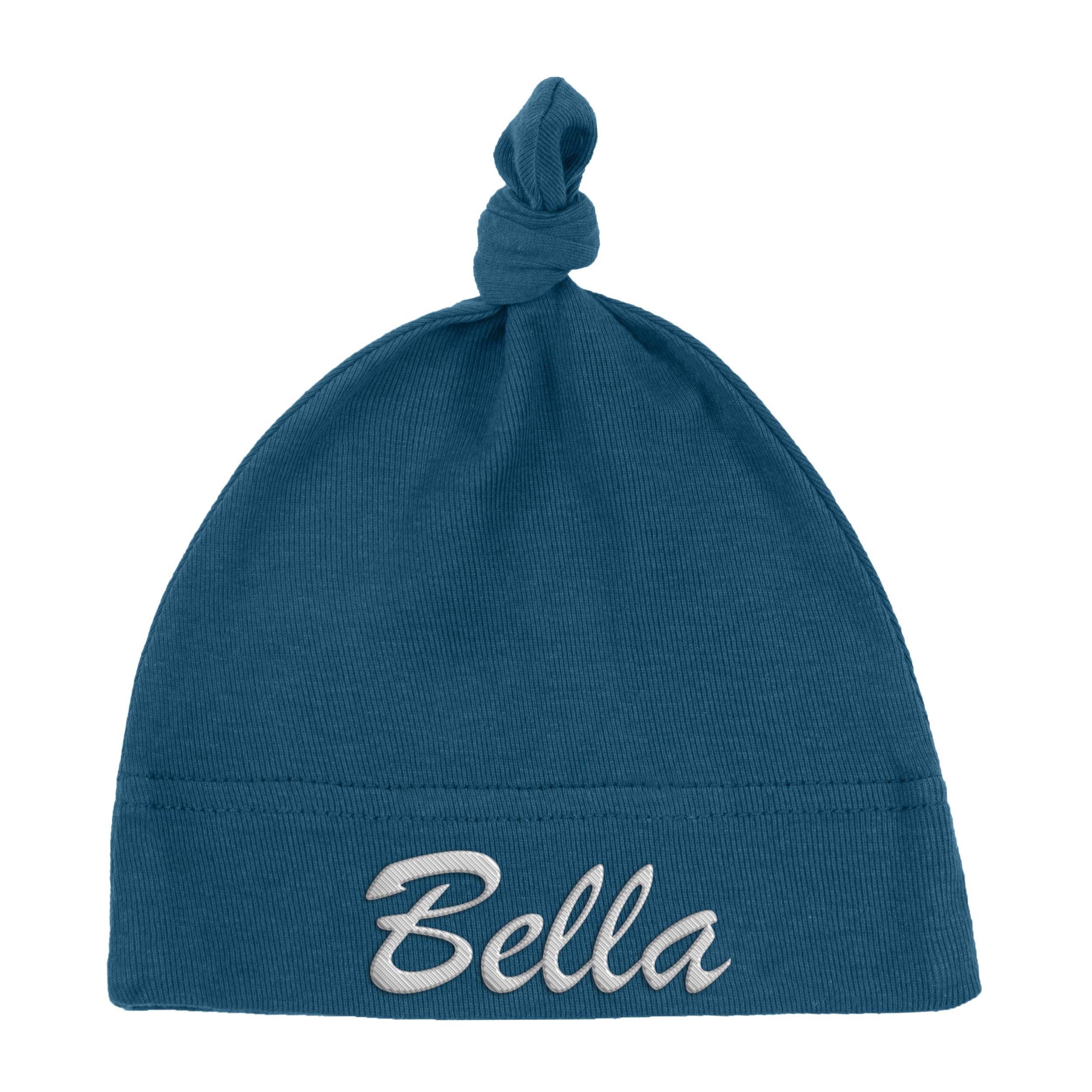 Soft & Warm Baby Hats for Newborns & Toddlers | Adjustable Top Knot Beanie with Custom Embroidery | Perfect for Winter, Photoshoots & Special Occasions