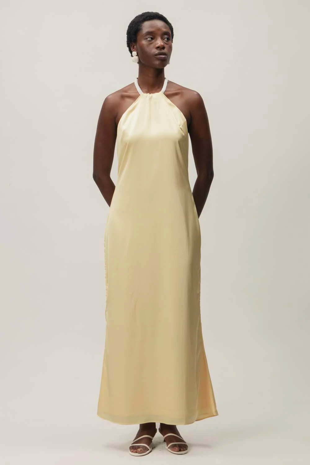 Amber Maxi Dress for Women - Flowy Long Summer Dress with Pockets, Boho Beach Dress for Vacation, Party & Casual Wear