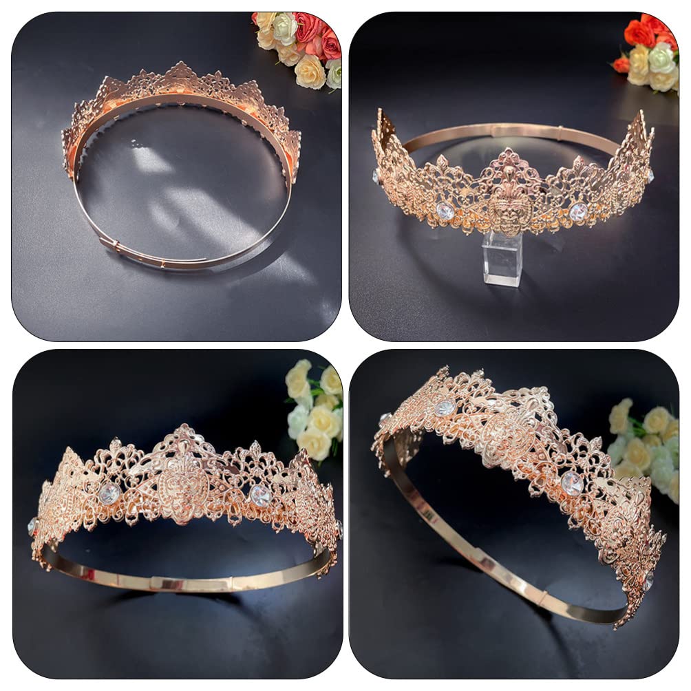 Handcrafted Rhinestone Tiara Crown - Elegant Bridal Hair Accessory for Weddings, Prom & Special Events | Zinc Alloy Hair Ornament with Delicate Design
