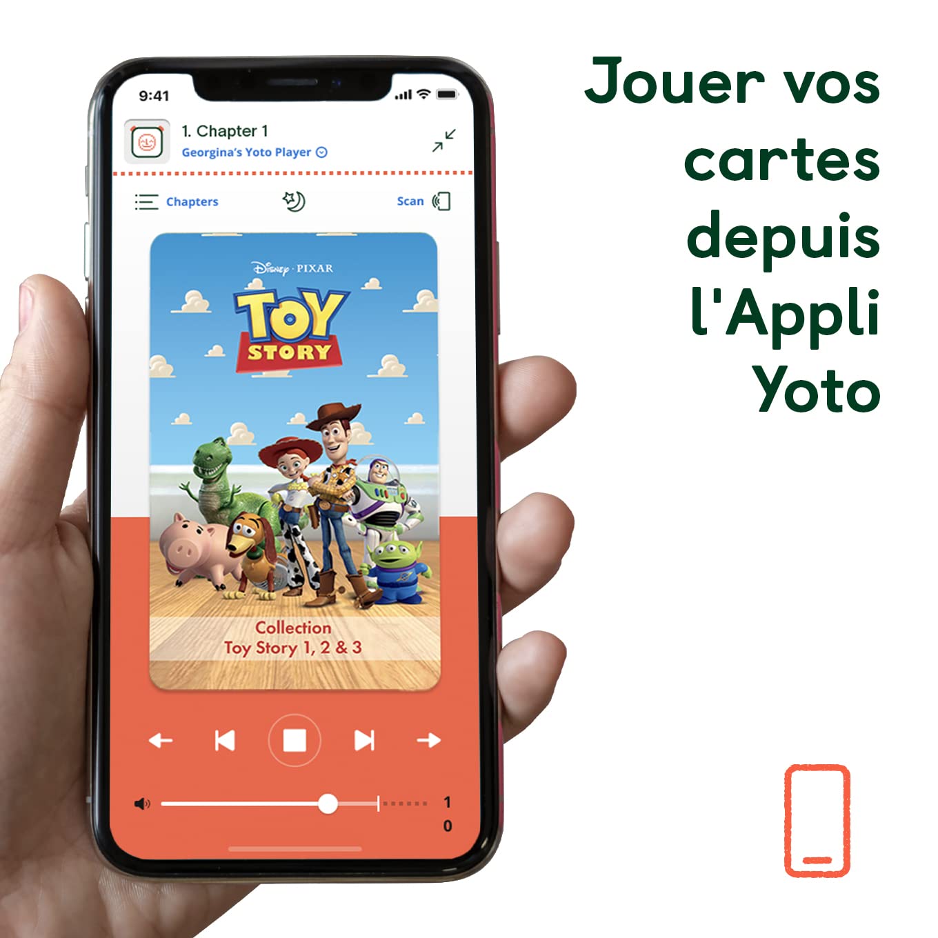 YOTO - Disney Toy Story Audio Book for Kids in French | Interactive Storytelling Player for Children Ages 5-8 | Perfect for Bedtime, Travel & Early Learning