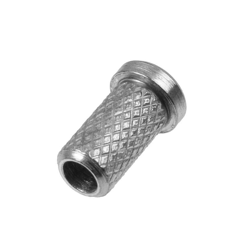 6-Piece Iron Chrome Through-Body Guitar String Bushings for Electric Guitar DIY & Repair - Perfect for Upgrades, Custom Builds, and Maintenance