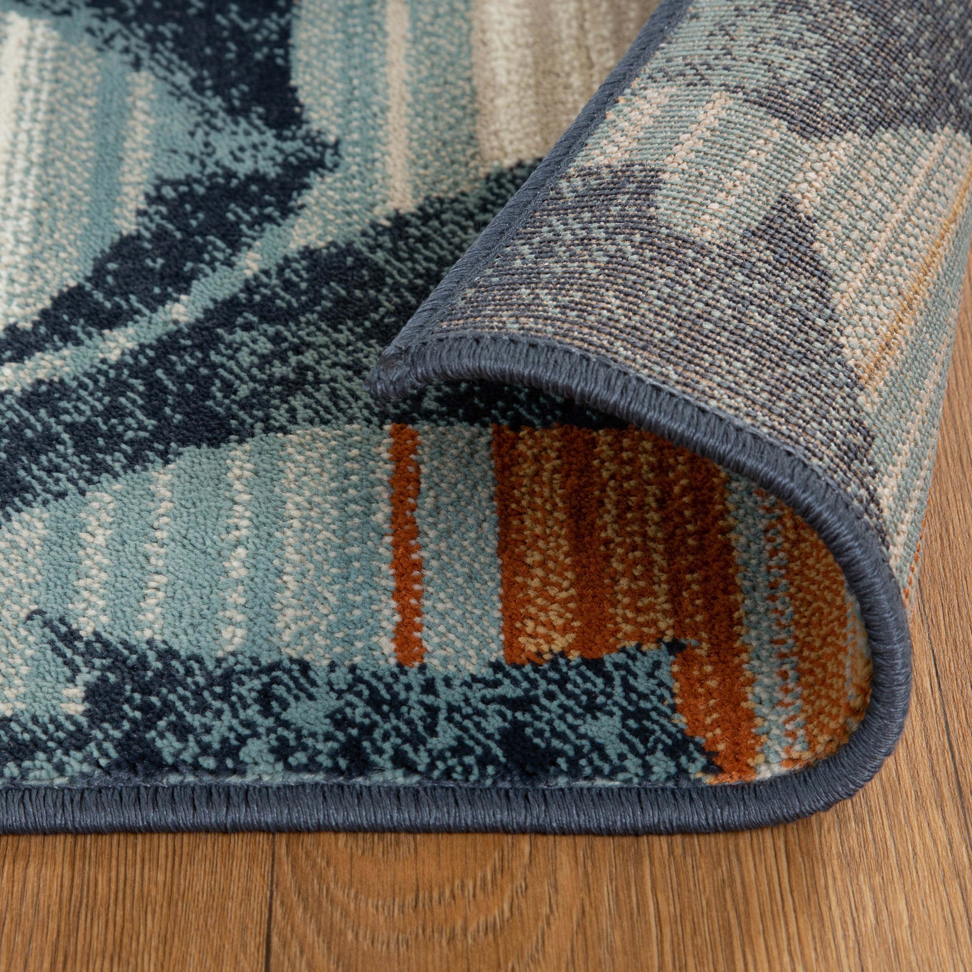 Mahonia Leaf & Vine Indoor Area Rug or Runner - Non-Slip Boho Home Decor for Living Room, Bedroom, Hallway | Soft & Durable Floor Mat