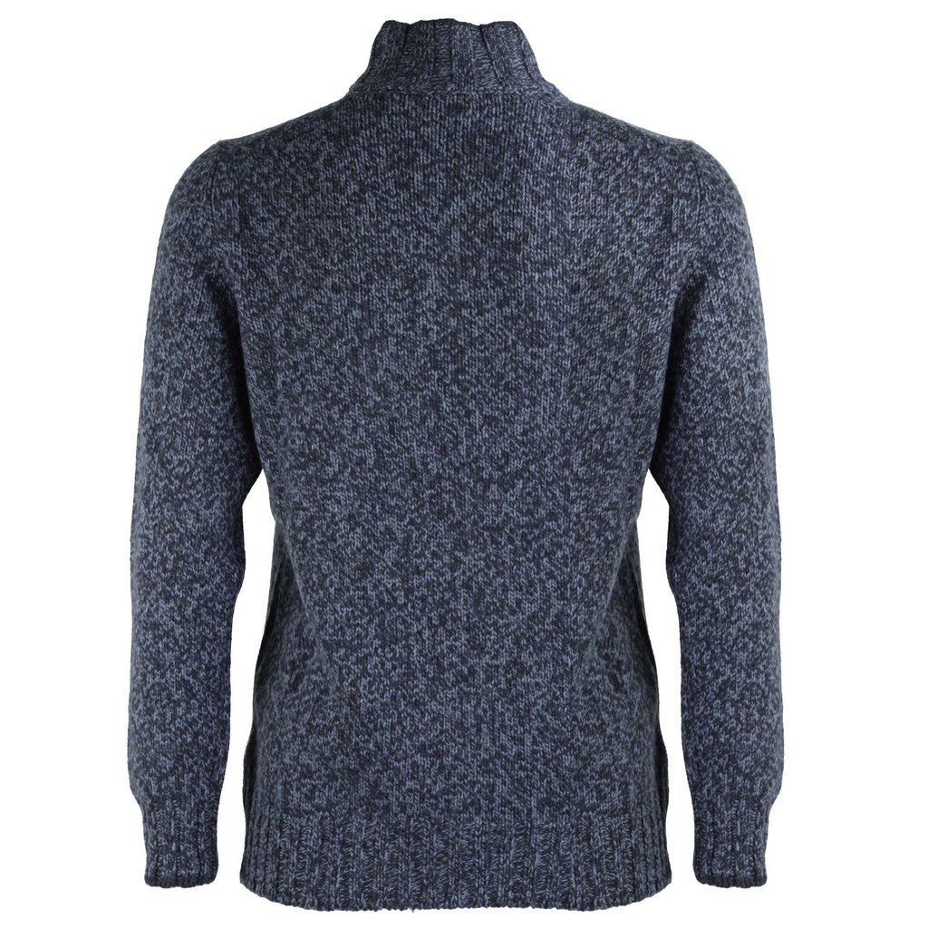 GRAN SASSO Super Geelong Mock Button BLUES - Stylish Men's Casual Shirt for Everyday Wear | Perfect for Office, Dating & Outdoor Activities