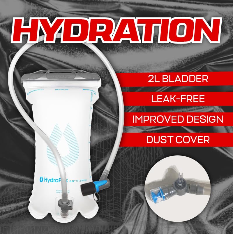 RaveRunner® Anti-Theft Hydration Backpack - Waterproof Festival Hydration Pack with Insulated Water Bladder for Raves, Concerts & Outdoor Adventures | Perfect for EDM Festivals, Hiking & Travel