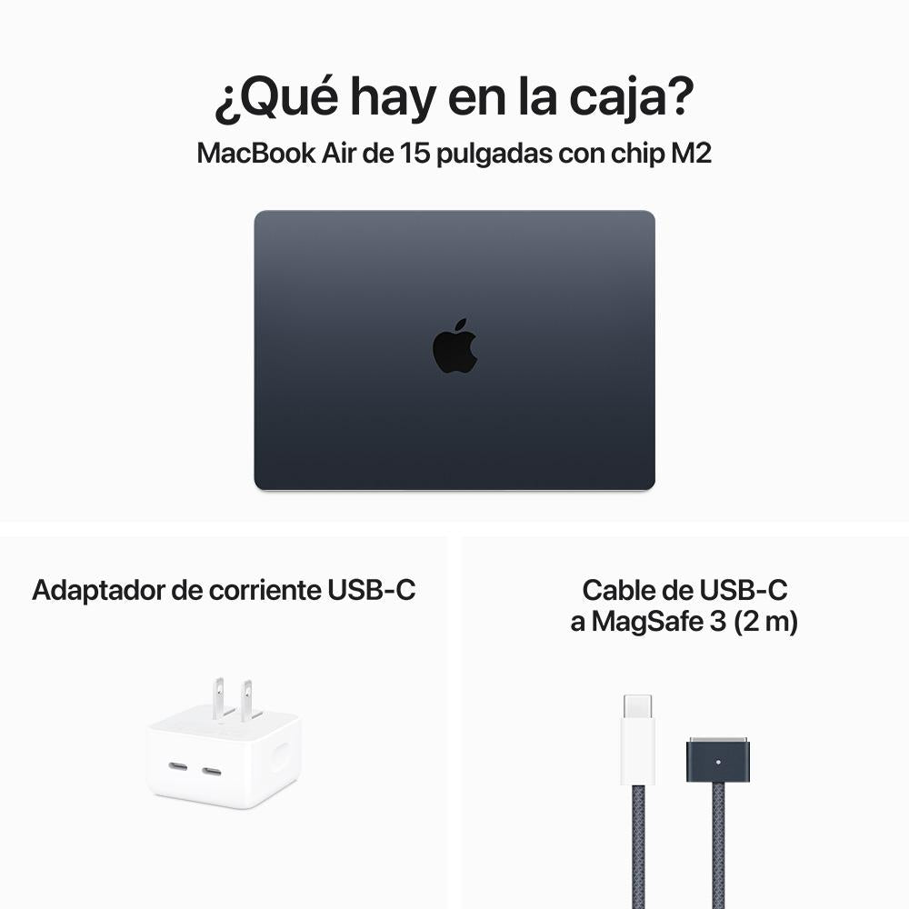 15-inch MacBook Air with Apple M2 Chip - 8-Core CPU, 10-Core GPU, 512GB SSD in Midnight Blue - Perfect for Work, Study & Creative Projects