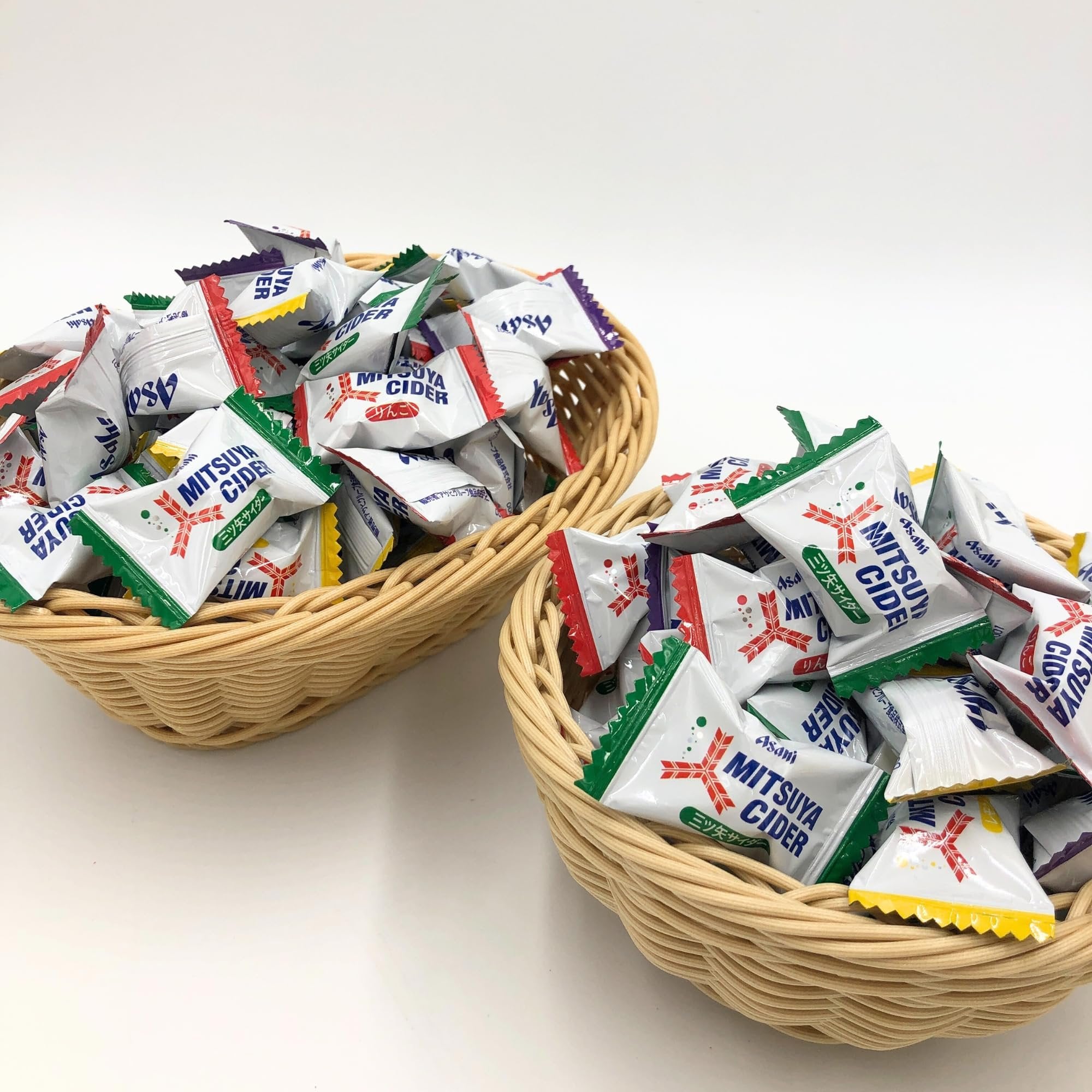 Asahi Mitsuya Cider Assorted Fruit Flavored Hard Candy 112g (4oz) - Japanese Soft Drink Inspired Sweets for Parties, Gifts & Snacking