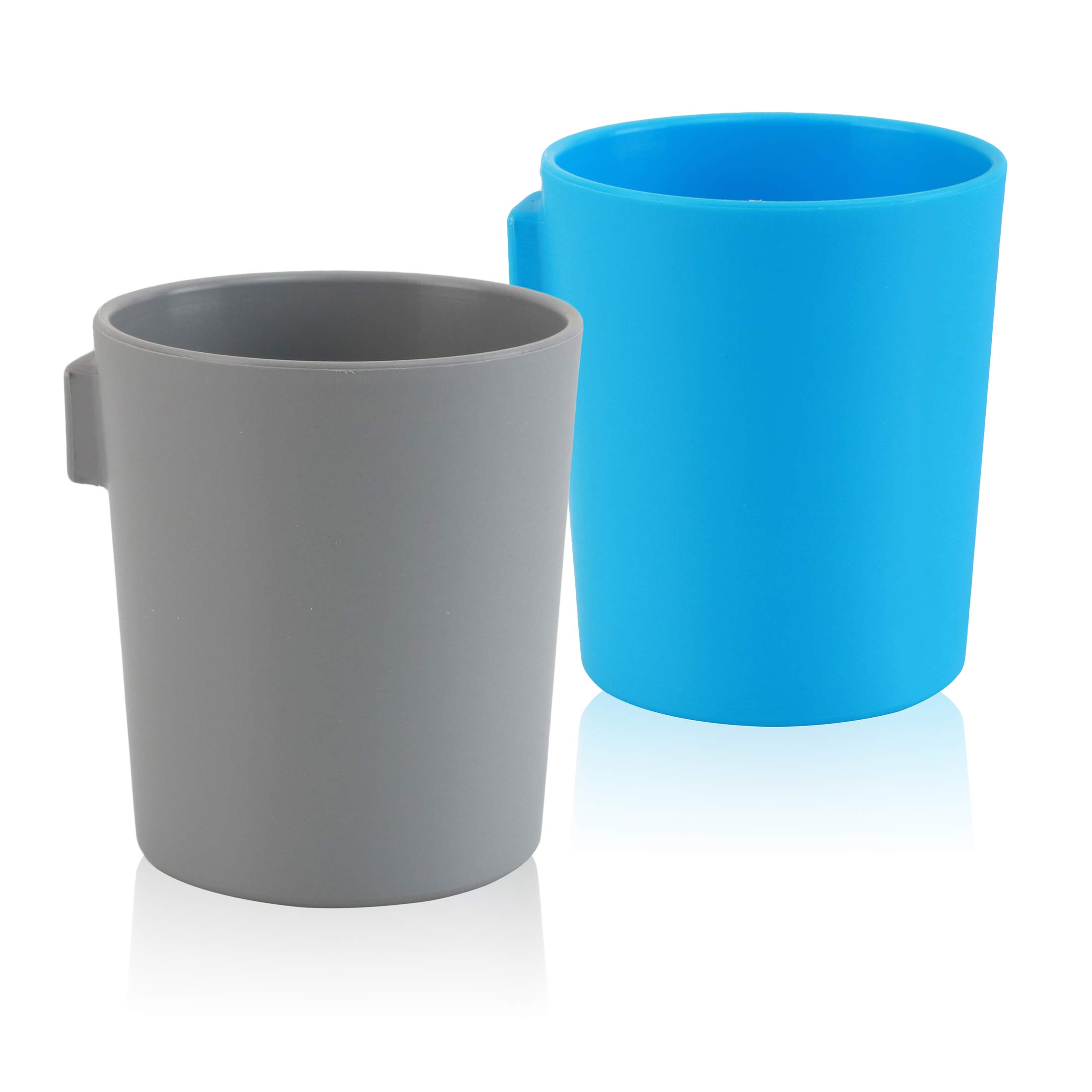 EZCUP Magnetic Fridge Cups for Kids - BPA-Free Open Top Toddler Cups for Independent Drinking - Hanging Plastic Kids Cups for Refrigerators or Water Coolers - Safe Non-Toxic USA Made - Perfect for Daycare, Home, and Travel Use
