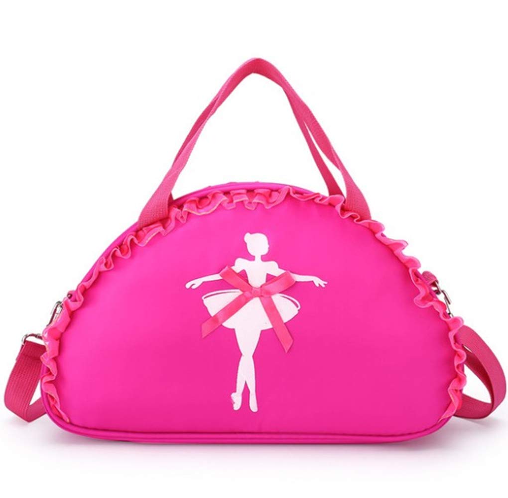 AOLISPRN Girls Ballet Dance Duffel Bag - Pink Lace Tutu Dress Backpack for Ballerina, Dance Class & Ballet Practice - Perfect for Dance Recitals, Ballet Performances and Dance Studio Storage