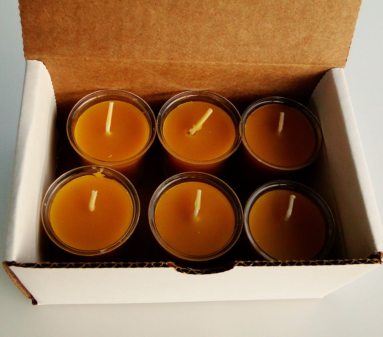 Organic 100% Pure Beeswax Votive Candles - Handmade, 15-Hour Burn Time, 2