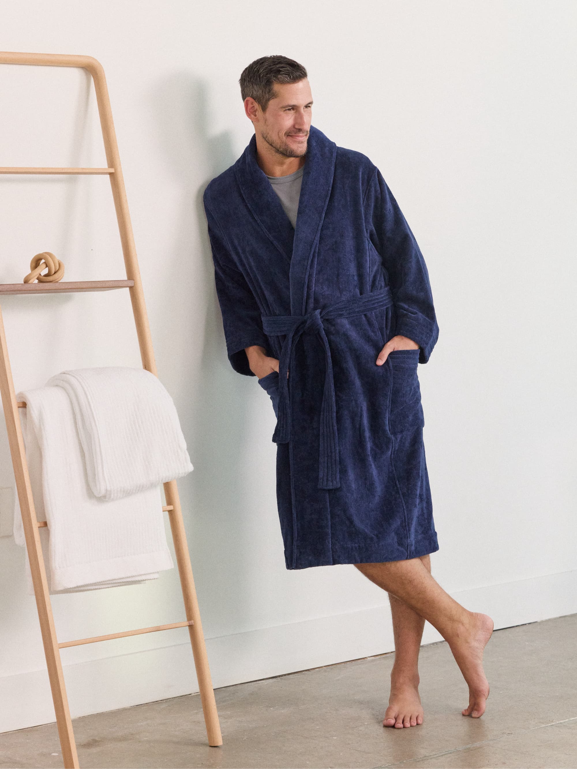 Organic French Terry Robe for Women - Soft & Cozy Bathrobe with Pockets - Perfect for Spa, Lounge & Post-Shower Relaxation