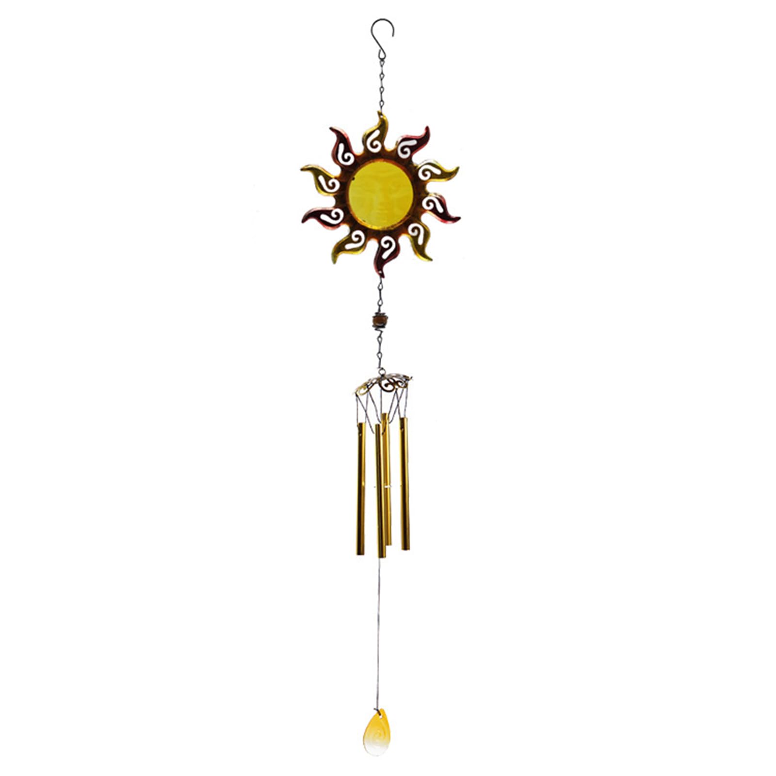 Sun-Shaped Waterproof Outdoor Hanging Bell Decor - Garden, Balcony & Party Festival Decoration | Weather-Resistant Metal Wind Chime for Patio, Yard & Seasonal Celebrations