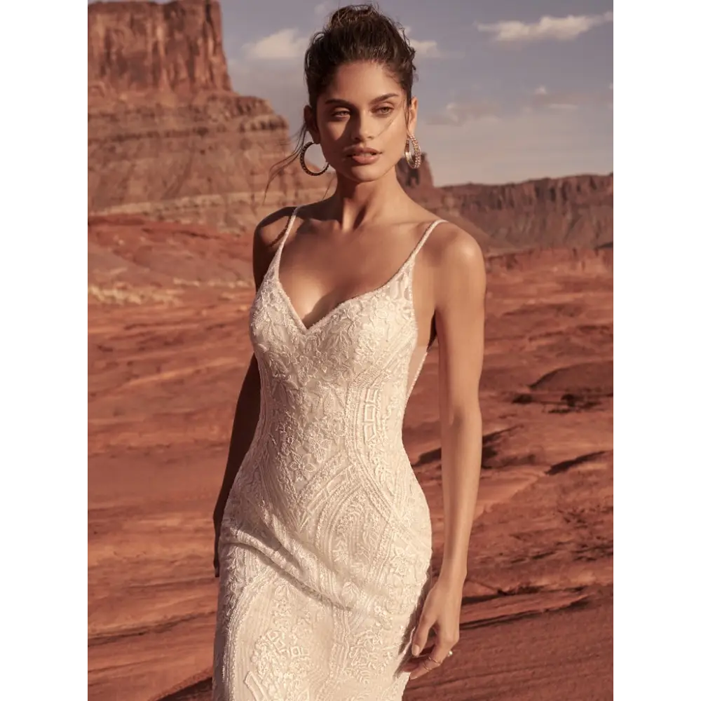 Bailey by Sottero and Midgley - Elegant Wedding Dress for Brides | Perfect for Church Ceremonies & Beach Weddings
