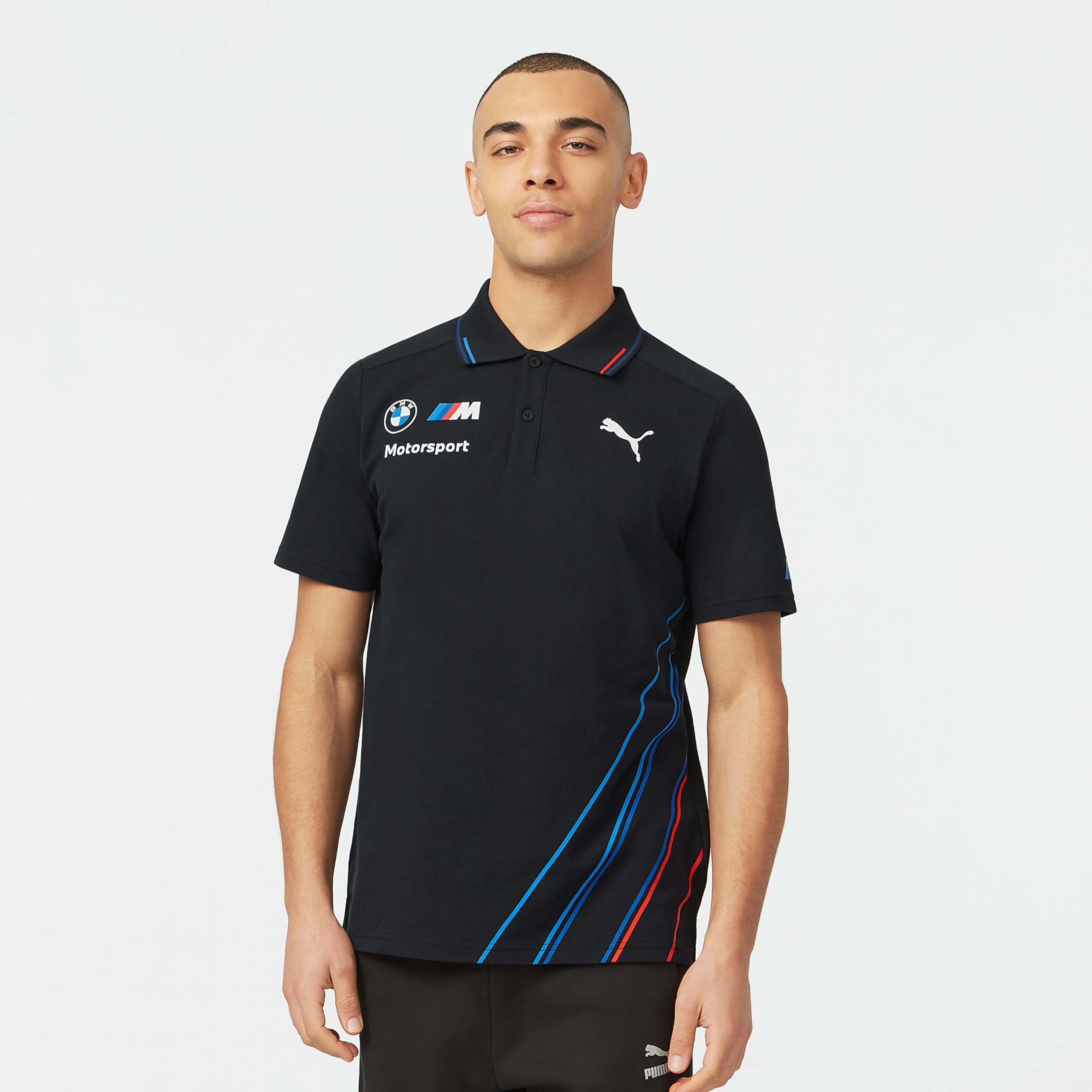 PUMA BMW Motorsports Men's Team Polo Shirt - Performance Golf & Casual Wear - Breathable Moisture-Wicking Fabric for Sports & Everyday Use