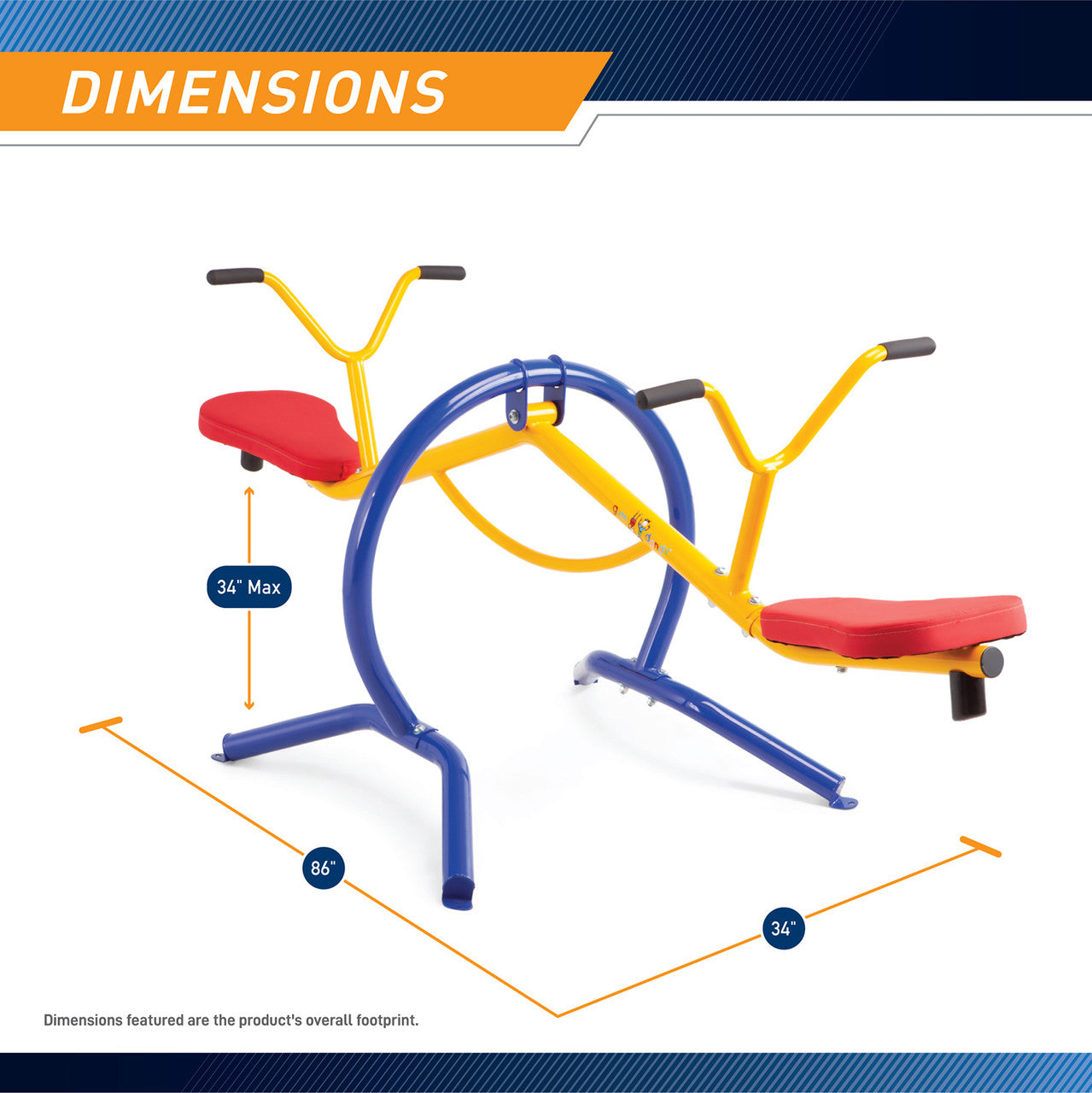 Gym Dandy TT 210 Teeter Totter - Premium Balance Board for Kids & Toddlers - Perfect for Indoor Playrooms, Backyards & Preschools