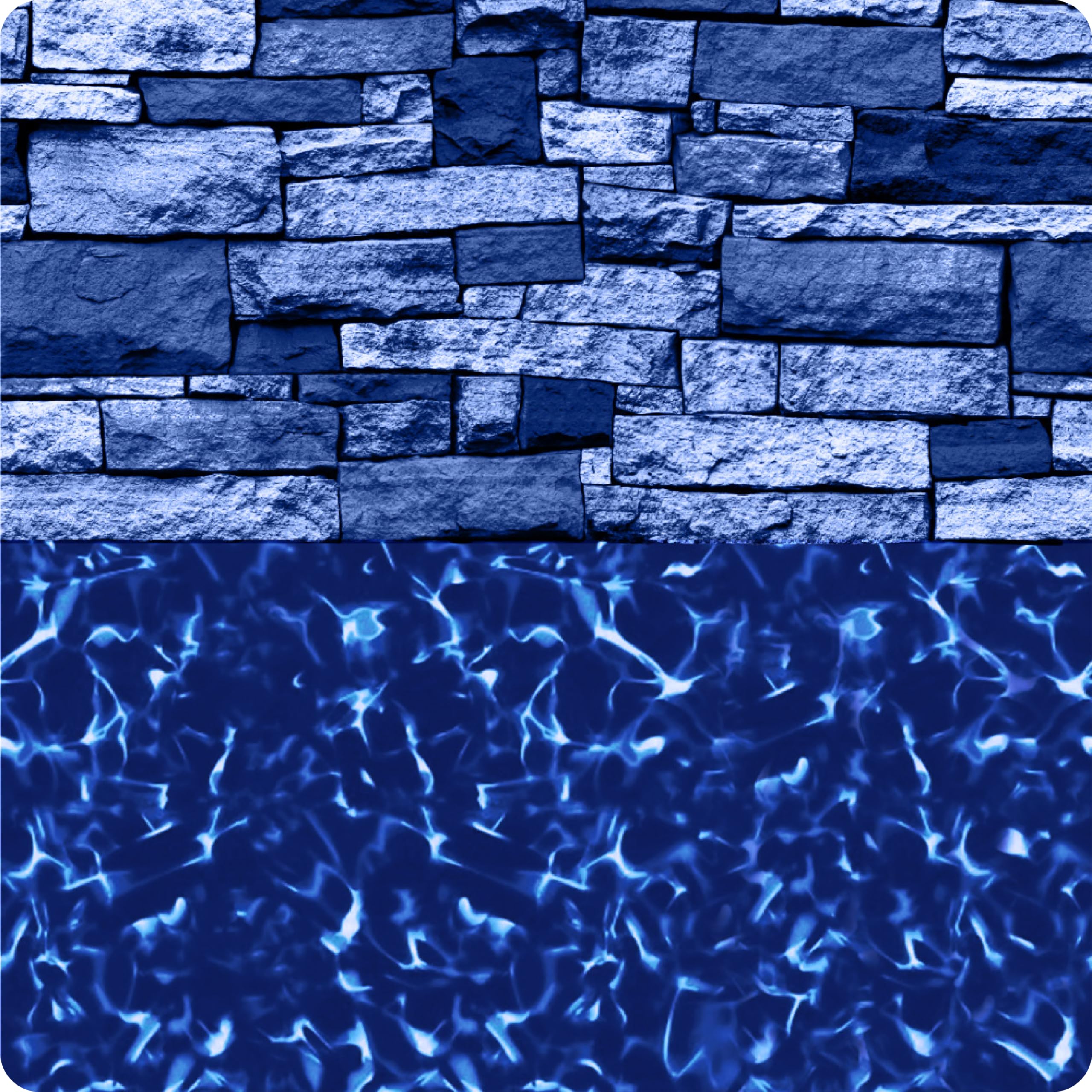LINERWORLD.COM 15' Round U-Bead Pool Liner Replacement - 25 Gauge Vinyl for Beaded Above Ground Pools - Unibead Style - Perfect for Backyard Swimming Pool Upgrades & Summer Maintenance