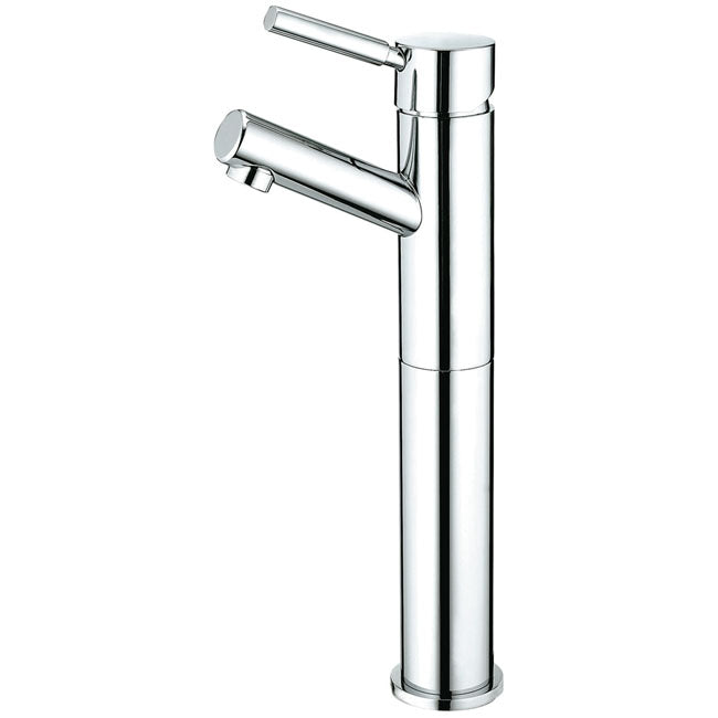 Modern Single Handle Vessel Sink Faucet - Brushed Nickel Bathroom Sink Faucet with High Arc Spout for Vanity, Powder Room, and Luxury Bathroom Decor
