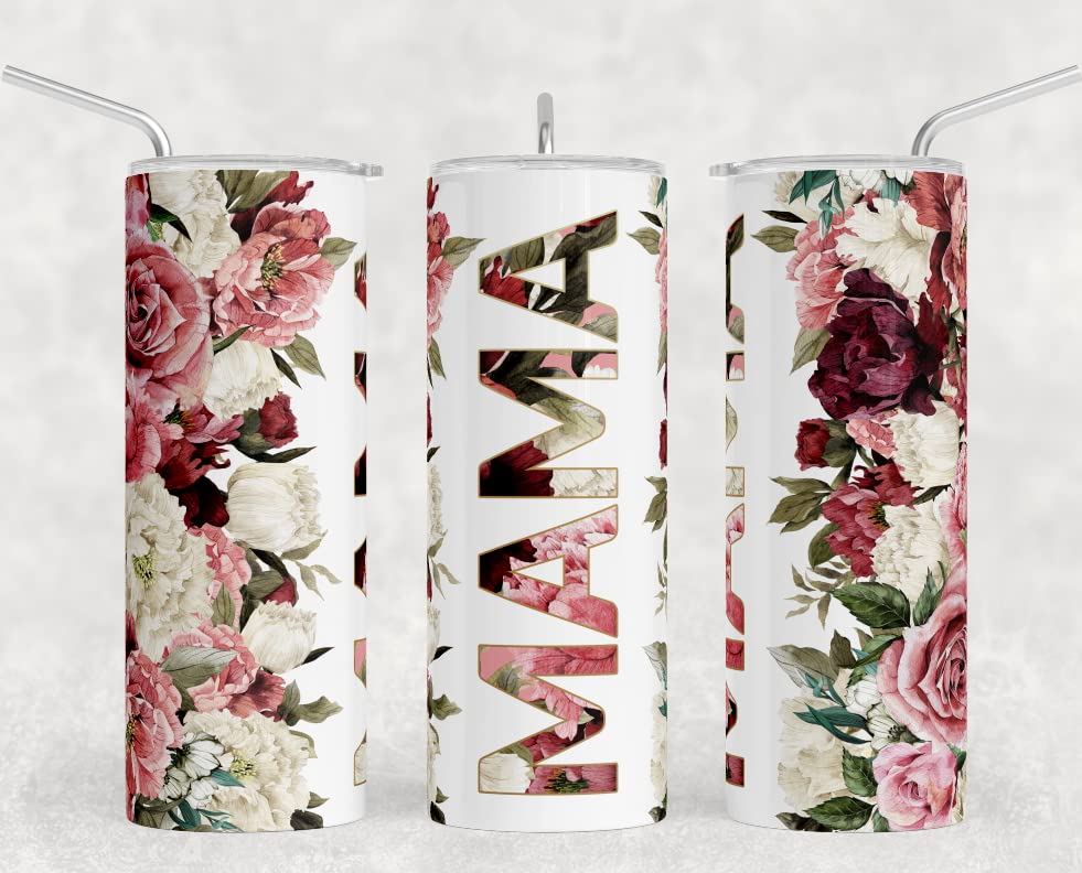Custom Mama Tumbler Sublimation Bundle - Ready to Press Heat Transfer Designs for 20oz Tumblers | Perfect for Mother's Day Gifts, Personalized Drinkware & DIY Craft Projects