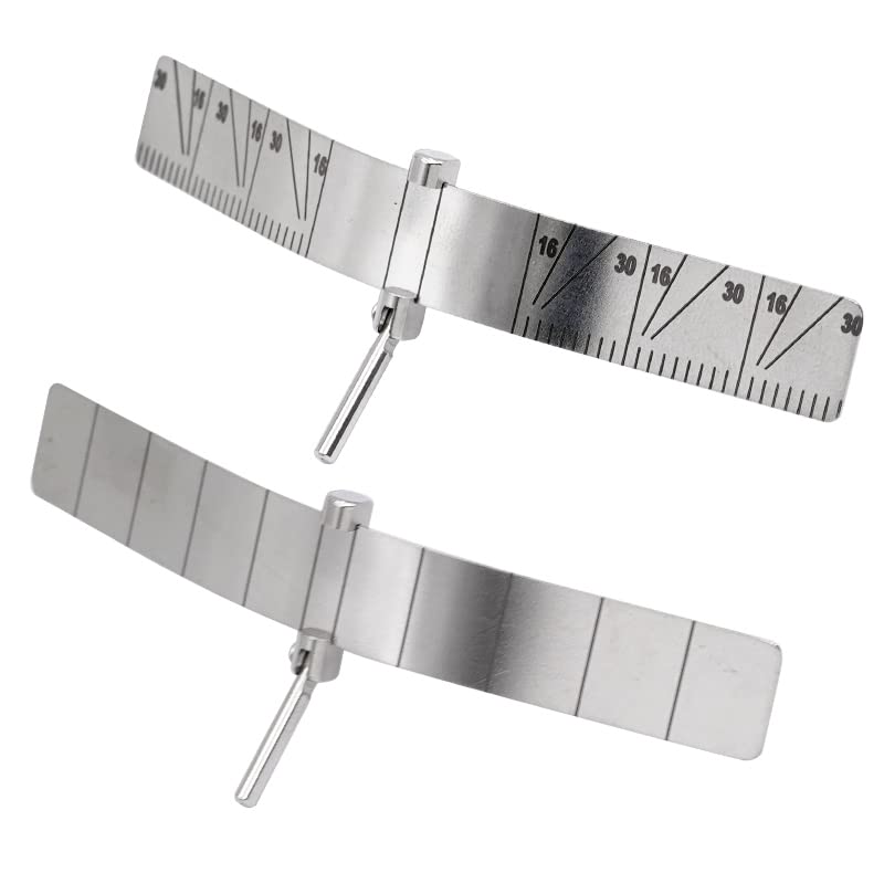 EUSONYSU Dental Implant Locating Guide - 2 Angle Ruler Set for Precise Planting Positioning, Autoclavable Surgical Instrument | Perfect for Dental Clinics, Implant Procedures & Lab Work