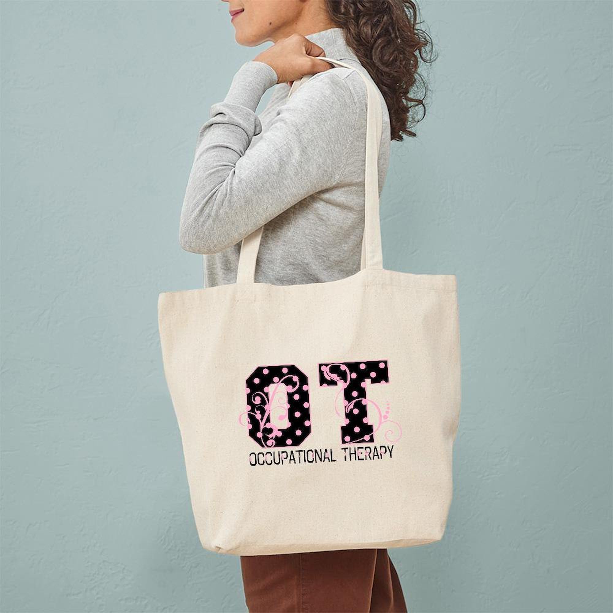 Eco-Friendly Natural Canvas Tote Bag with Fun Dot Pattern - Reusable Grocery Shopping Bag & Beach Tote for Women | Perfect for Groceries, Beach Trips & Daily Use
