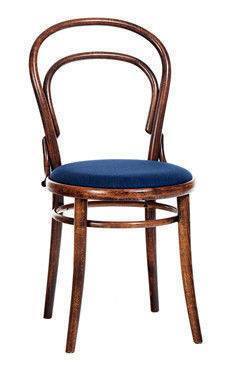 Ton Michael Thonet No. 14 Upholstered Bentwood Chair - Classic Cafe & Dining Room Furniture for Restaurants, Bistros and Home Decor
