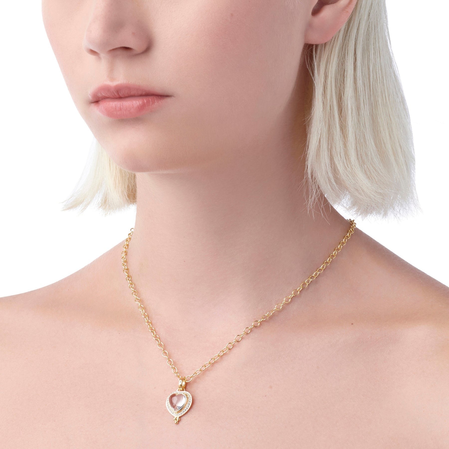 Temple St. Clair Diamond Pavé Heart Pendant Necklace - 18K Gold Fine Jewelry for Women - Perfect Gift for Valentine's Day, Anniversary & Special Occasions