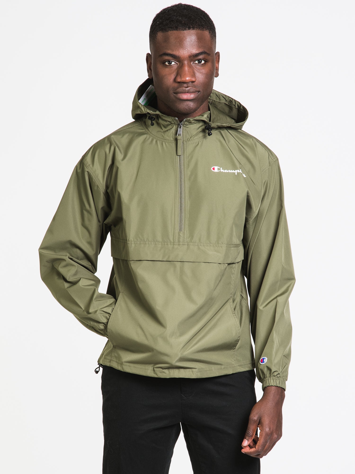 Champion Packable Jacket for Men & Women - Lightweight Water-Resistant Windbreaker - Perfect for Travel, Hiking & Outdoor Activities