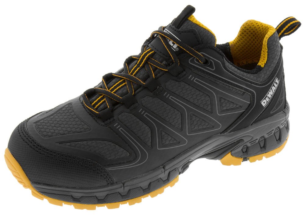 DEWALT Men's Boron Aluminum Safety Toe Work Shoes - OSHA Compliant Steel Toe Boots for Construction & Industrial Work - Durable Slip Resistant Work Boots for Electricians, Carpenters & Warehouse Workers