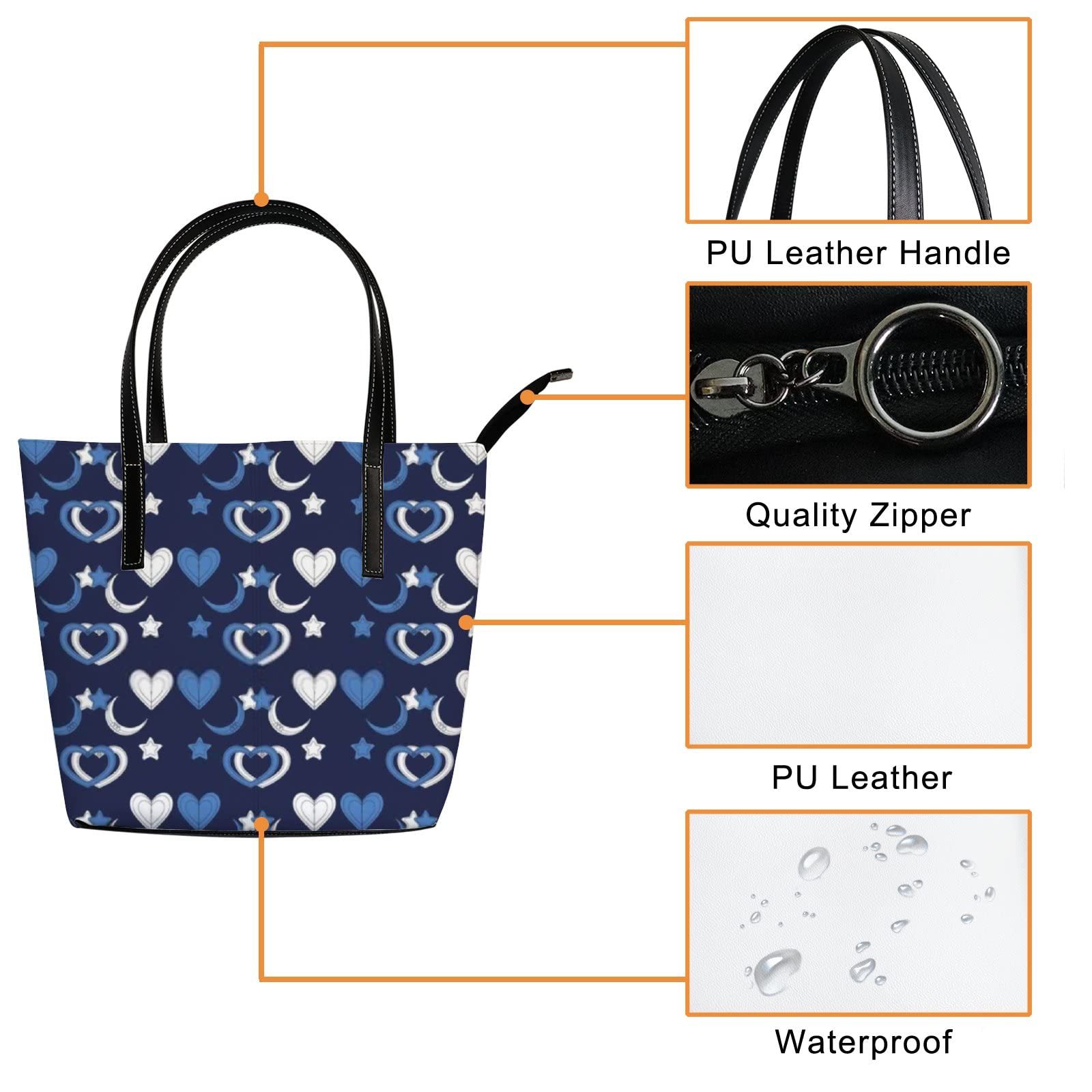 Premium Leather Tote Bag for Women - Stylish Crossbody Handbag with Zipper, Spacious Work Tote - Perfect for Office, Travel & Everyday Use | Coach-Inspired Design
