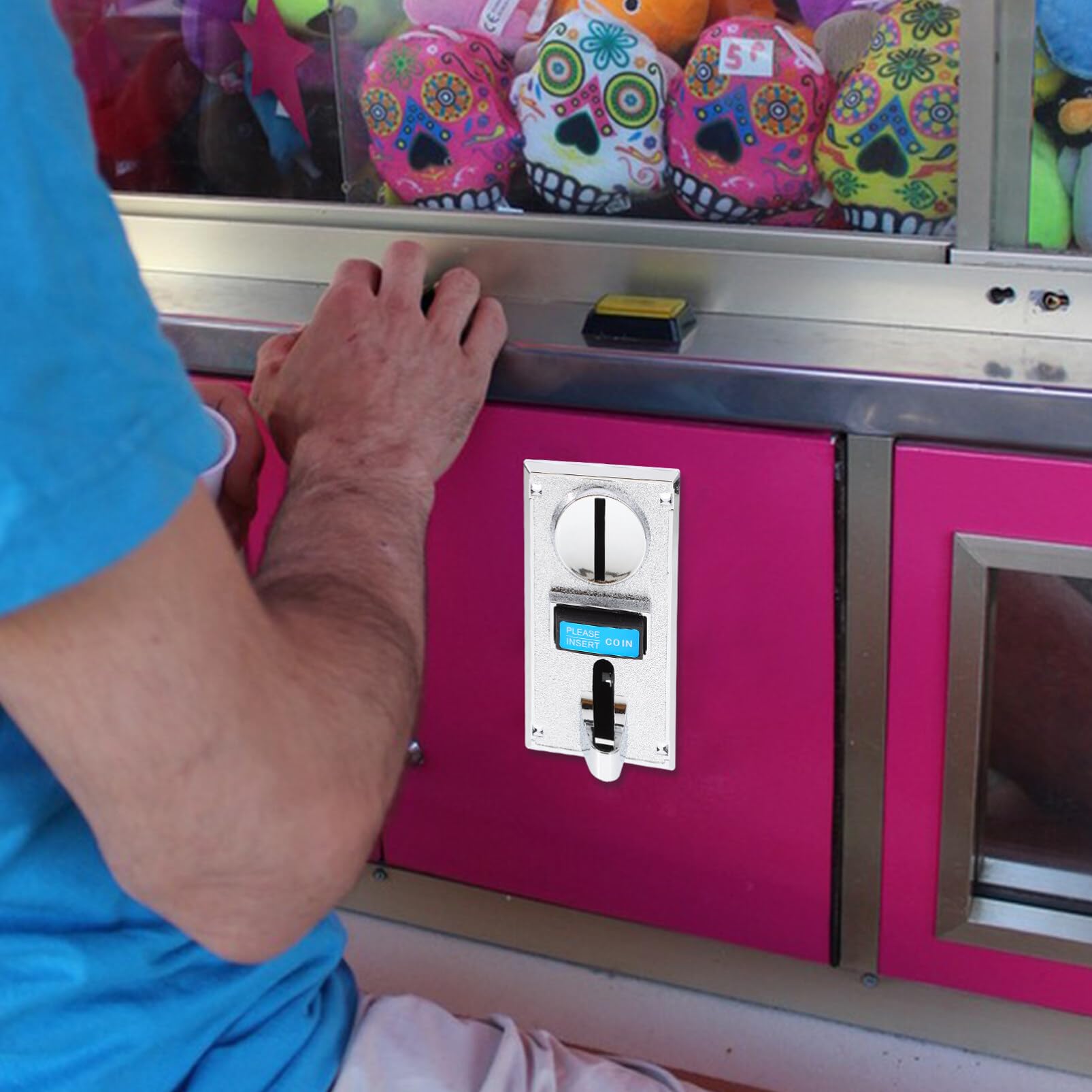 iplusmile Advanced Electronic Coin Sorter - Multi Coin Selector & Sorter for Arcade Games, Vending Machines, Laundromats (Compatible with US Quarters, Nickels, Dimes, Pennies) - Perfect for Arcades, Casinos, Amusement Parks & Cash Handling Businesses