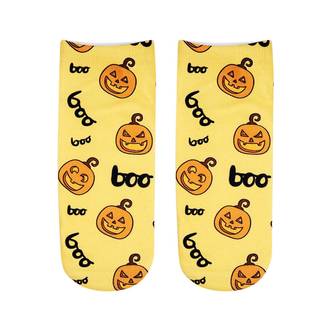 Halloween Print Socks for Women & Men - Trendy Casual Wool Socks for Teens & Adults - Perfect for Costume Parties, Daily Wear & Gifts