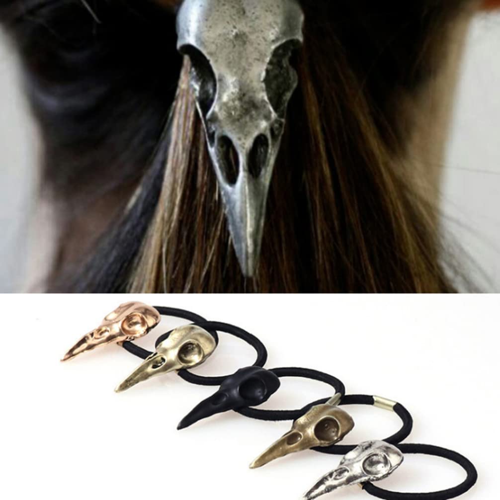 KALLORY Hair Ties - Soft Elastic Hair Bands with Skull Design for Women & Girls | Perfect for School, Workout, Sports, and Everyday Use