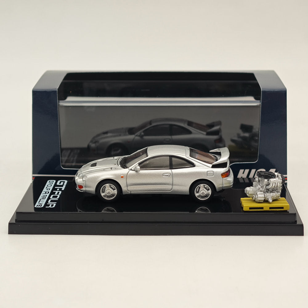 1/64 Scale Toyota Celica GT-Four ST205 WRC Edition Diecast Model Car - Silver HJ641064AS - Collectible Hobby Japan Toy for Car Enthusiasts & Gift Ideas - Perfect for Display, Racing Fans, and Diecast Collections