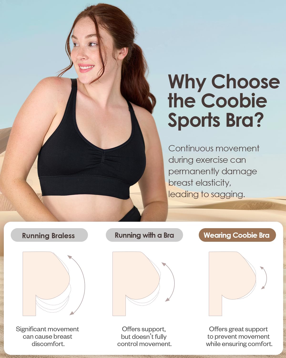 Coobie Seamless Fusion Racerback Sports Bra for Women - Comfortable Workout & Yoga Bra - Perfect for Running, Gym & Active Lifestyle