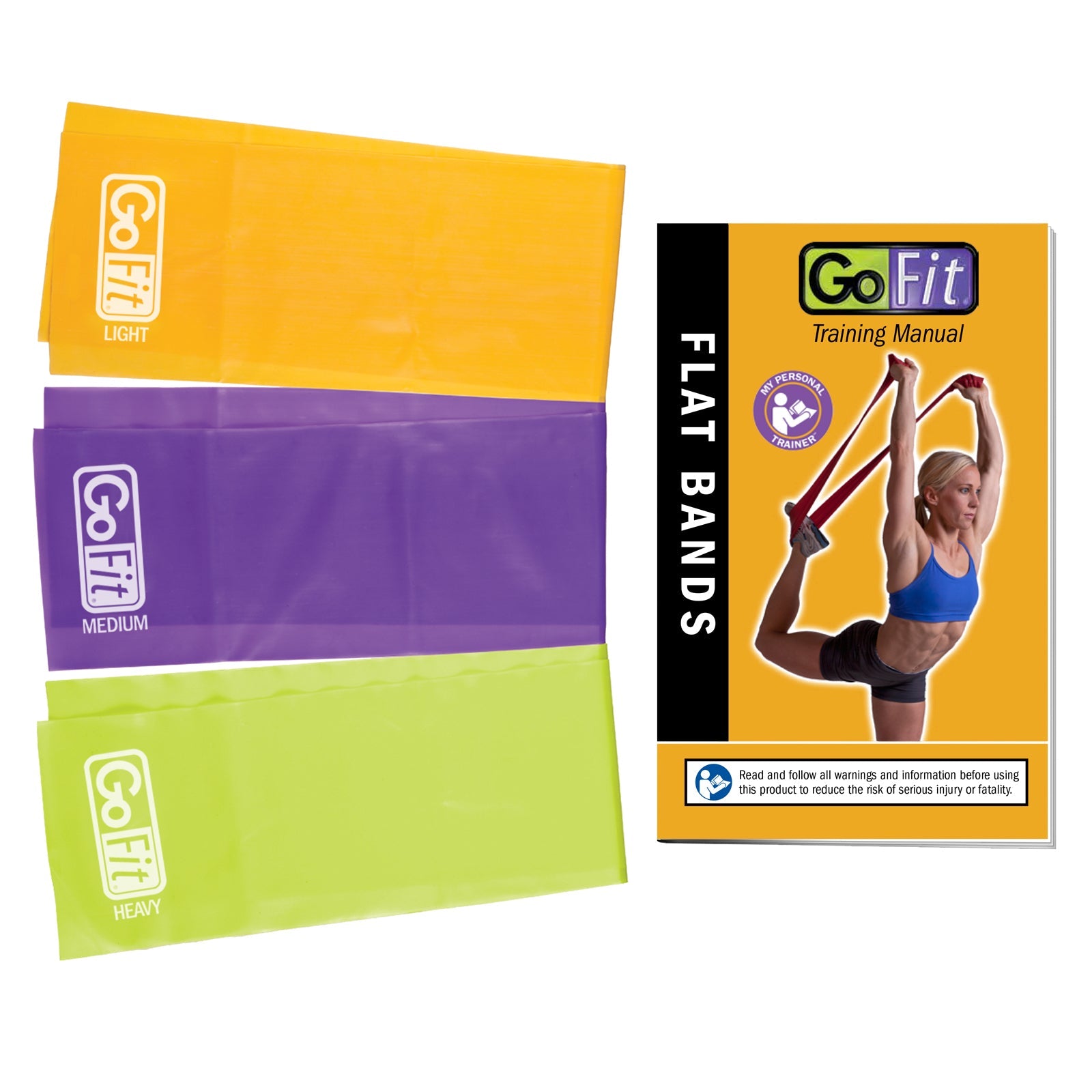 Latex-Free Resistance Bands Set of 3 - Exercise Bands for Home Workouts, Physical Therapy & Strength Training