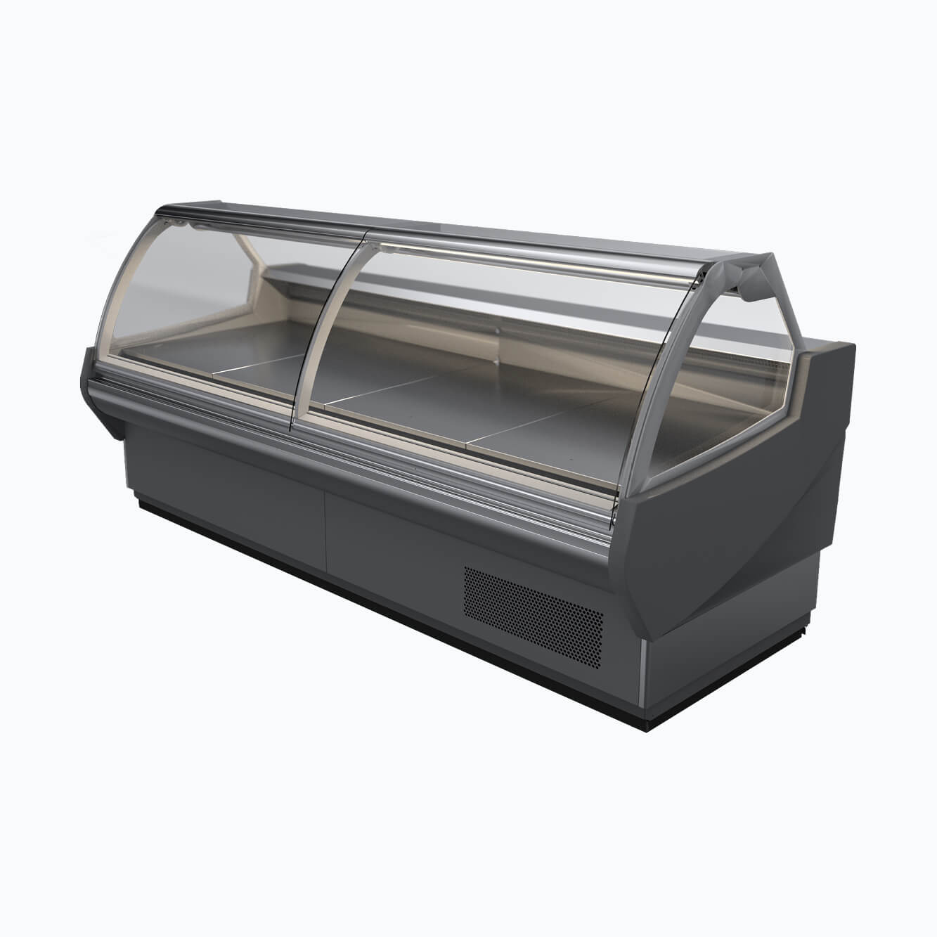Bromic DD1875CG NR Curved Glass Deli Display Case - Commercial Refrigerated Food Showcase for Delis, Bakeries & Cafes - Perfect for Displaying Sandwiches, Pastries & Fresh Food