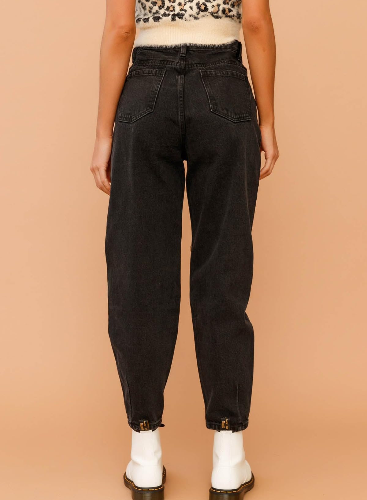Stylish Women's High Waisted Baggy Boyfriend Jeans - Loose Fit Cropped Denim Pants for Casual Outfits & Streetwear Fashion